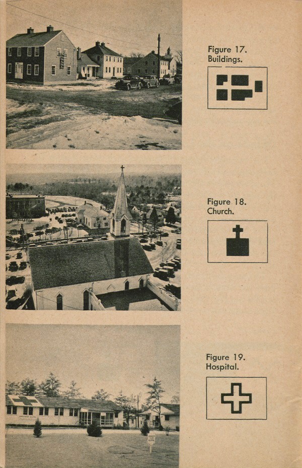 Figure 17: Buildings, Figure 18: Church, Figure 19: Hospital.