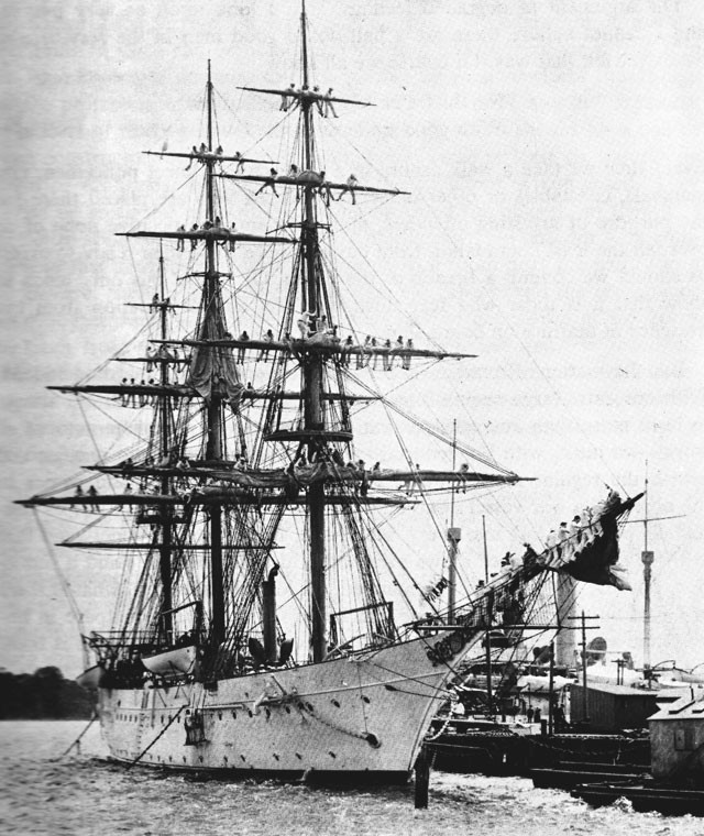 U.S. Training Ship Chesapeake in 1904