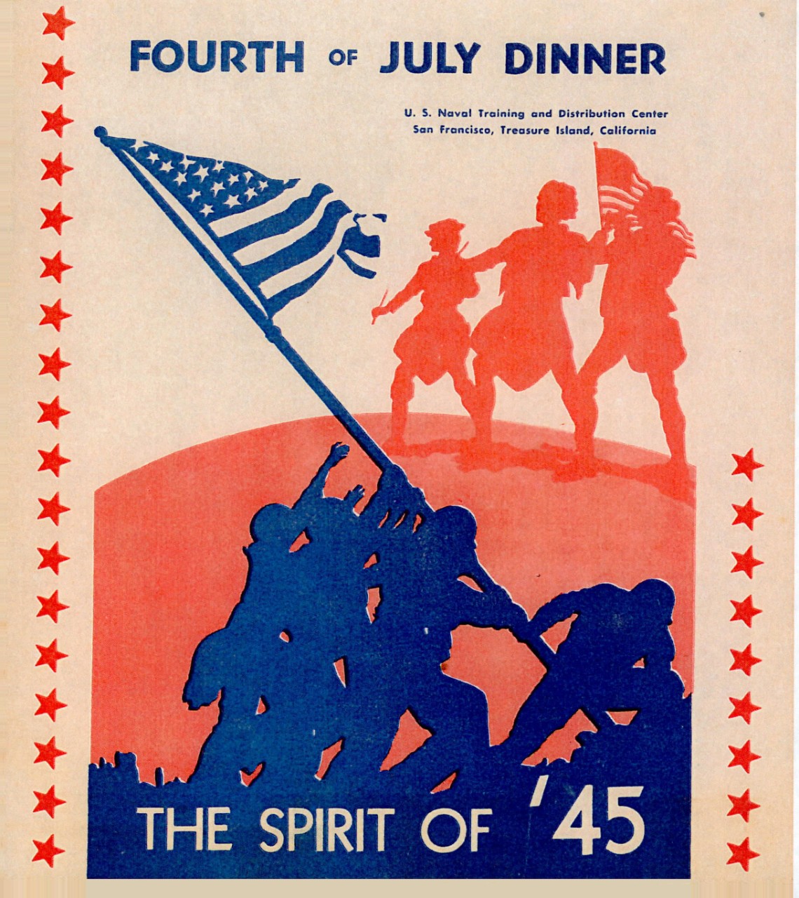 cover page - Fourth of July Dinner, The Spirit of '45