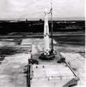 Figure 7. Thor Ablestar launch vehicle at Cape Canaveral with GRAB-1.