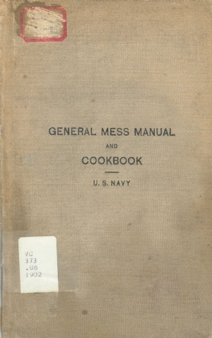 General Mess Manual Book Cover
