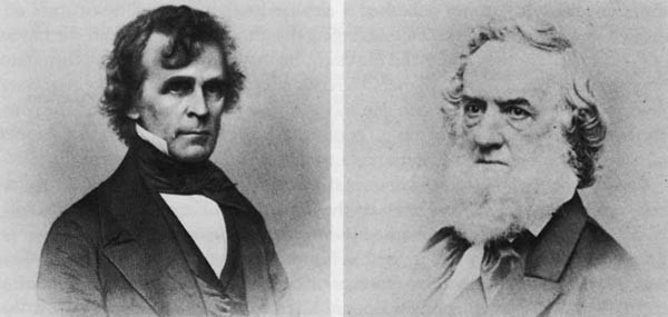 (l. to r.) The Honorable Isaac Toucey, Secretary of the Navy 1857 to