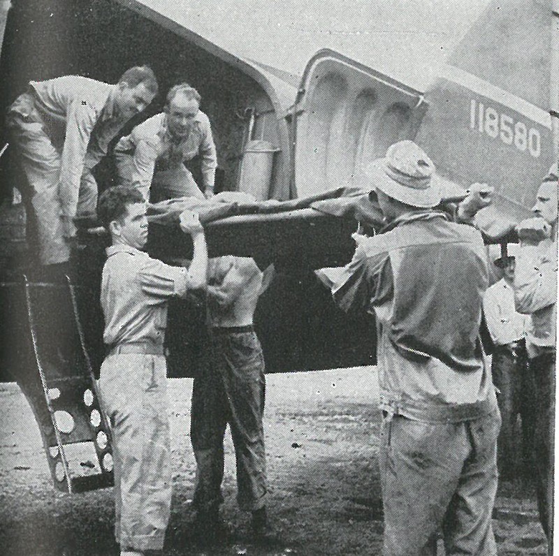 AIR EVACUATION, long relied upon by the Marine Corps, flew out 2,879 casualties from Guadalcanal between 7 August and 9 December.