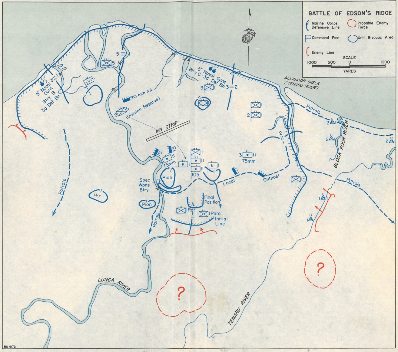 Map 8: Battle of Edson's Ridge .