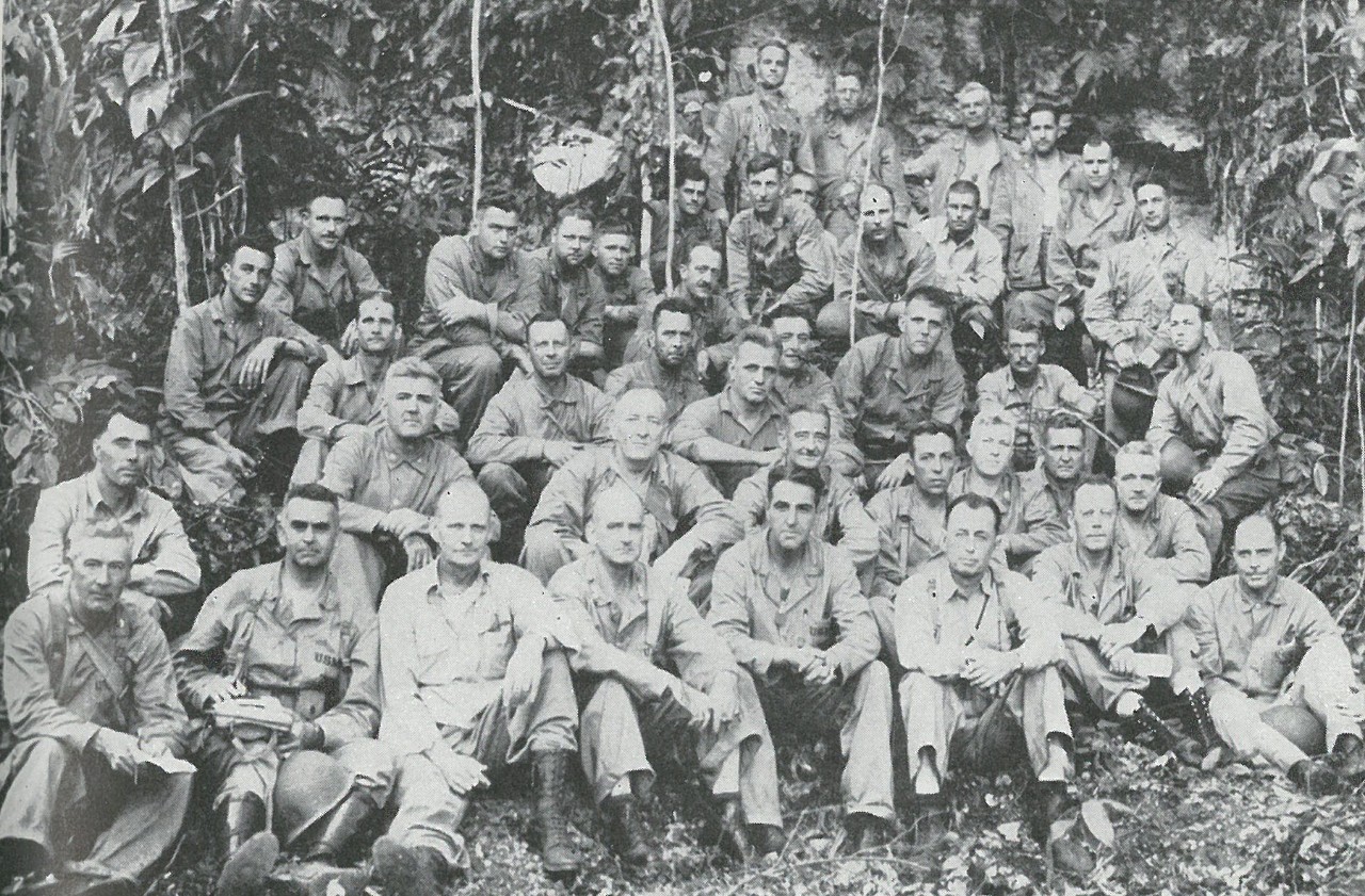 THE EXISTENCE OF THE FLEET MARINE FORCE in 1942, together with the leadership and amphibious technique it had produced, made Guadalcanal possible. This picture, taken in August 1942, shows the Marine leaders who launched the campaign, including t...