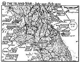 Map 25. The Island War, July 1951–February 1952.