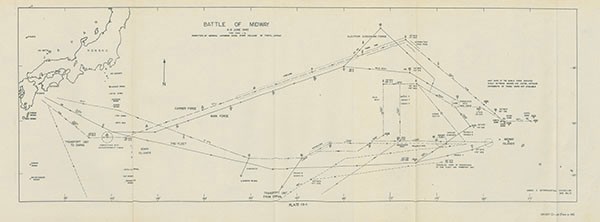 Plate 13-1: Map of Battle of Midway.