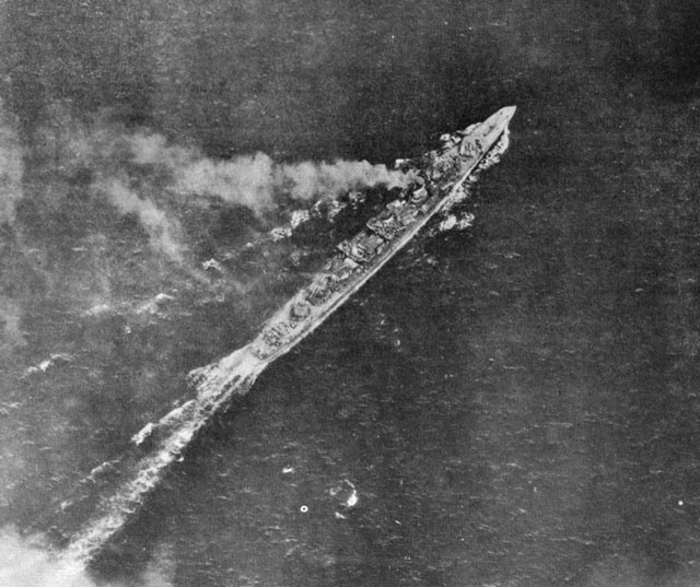 DD Shimakaze - off Leyte 11 November 1944. 