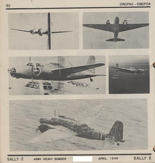 Five images of SALLY 2 Army Heavy Bomber.