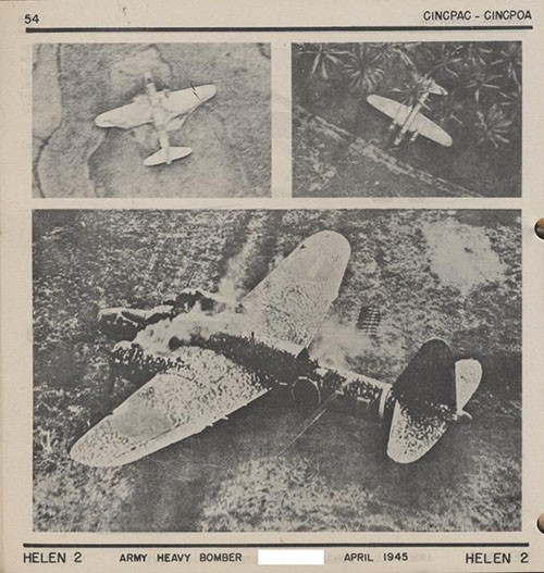 Three images of HELEN 2 Army Heavy Bomber.