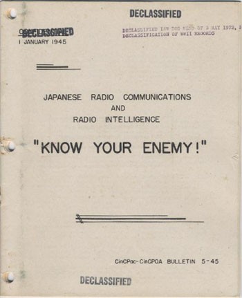 Image of cover - 'Japanese Radio Communications and Radio Intelligence.'