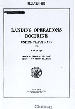 Title page of 'Landing Operations Doctrine'.