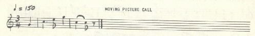 Image of musical score for Moving picture call.