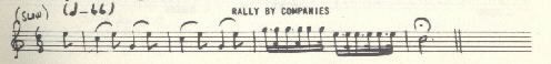 Image of musical score for Rally by companies.