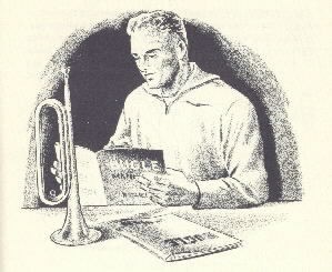 Image of bugler with manual.