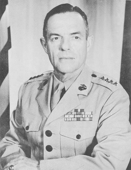 General Wallace M. Greene, Jr., Commandant of the Marine Corps.