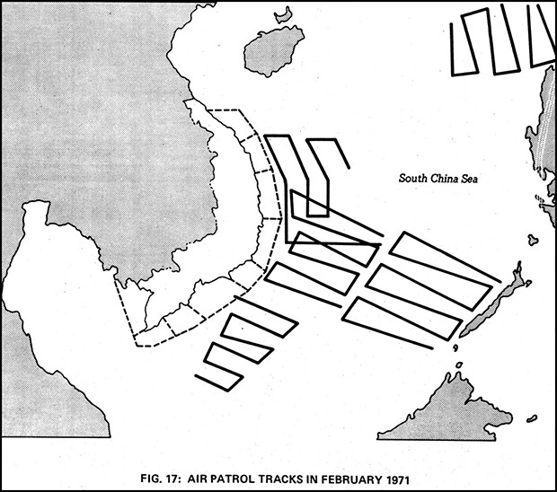 Figure 17: AIR PATROL TRACKS IN FEBRUARY 1971
