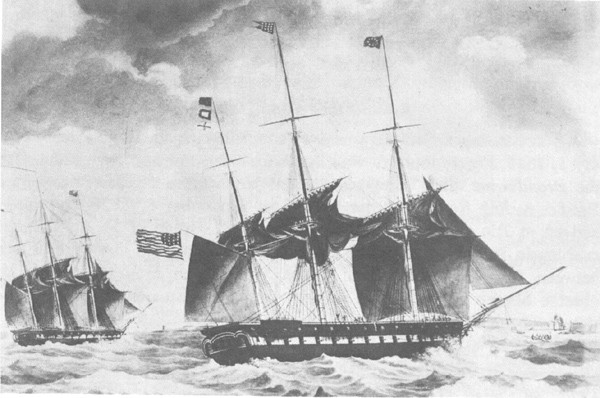 U.S. Frigate, Brandywine, circa 1831.
