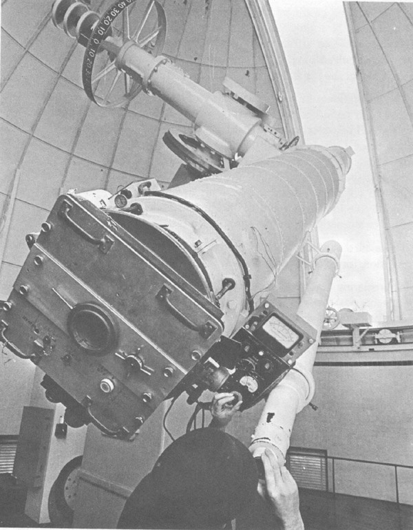 Twenty-six inch refractor telescope, the largest telescope in the U.S. Naval Observatory.