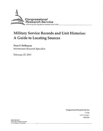 Military Service Records and Unit Histories cover image.