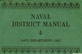 Cover of Naval District Manual, Navy Department: 1927