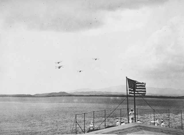 Flying Boats, Atlantic Fleet Air Force - Arrival at Guantanamo from Panama, February 1921.