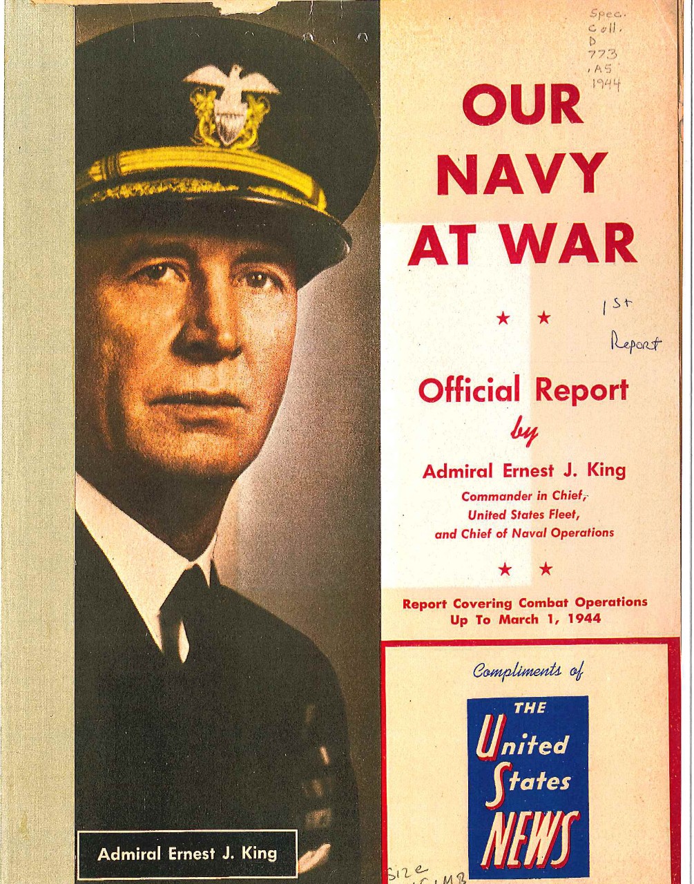 Our Navy at War cover 