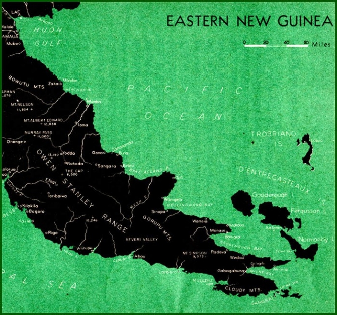Map: Eastern New Guinea [Papua].