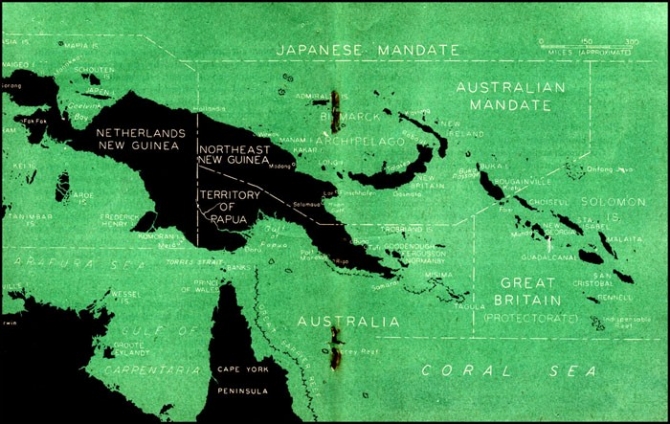 Map of New Guinea-Solomons area.