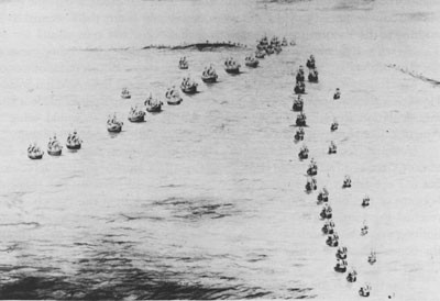 The French Fleet coming out of the Chesapeake around Cape Henry.