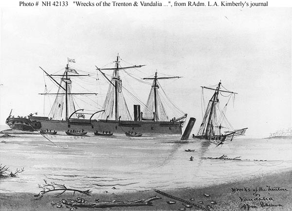 Wrecks of Trenton and Vandalia.