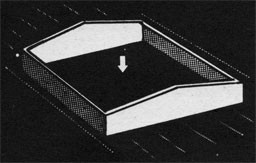 Drawing of an opening in the deck.