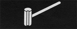 Drawing of a serving mallet.