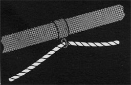 Drawing of a rope with some slack.