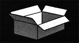 Drawing of an open box.