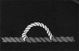 Drawing of a piece of line spliced on another line to form an eye