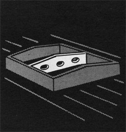 Drawing of a hatch with a cross beam.