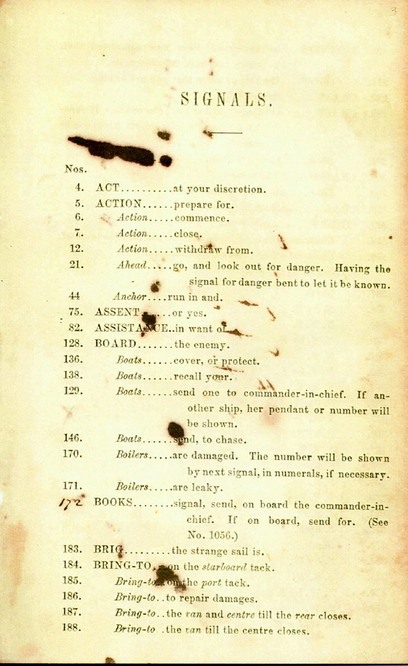 Confederate States Signal Book, page 3.