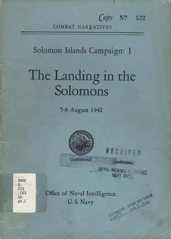Image of 'The Landing in the Solomons' cover.