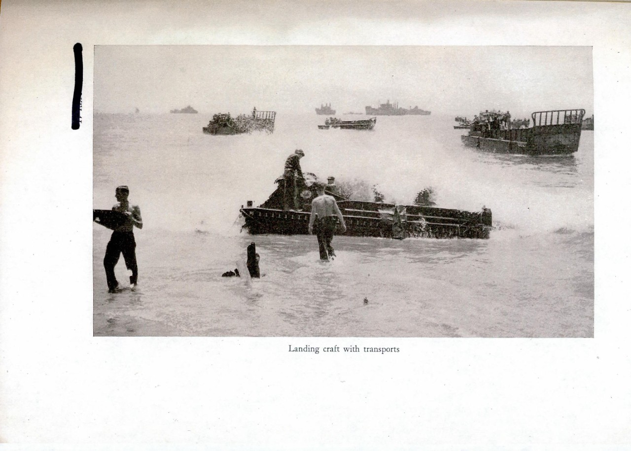 Landing craft with transports