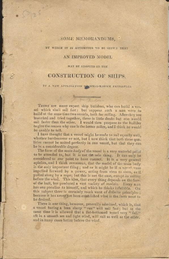 Image of page 1 Construction of Ships