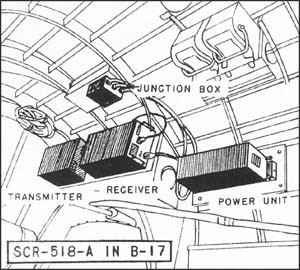 SCR-518-A in B-17.