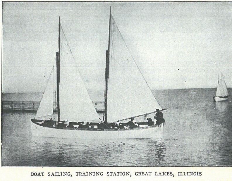 Boat Sailing, Training Station, Great Lakes, Illinois pg9
