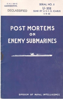 Image of 'Final Report of Interrogation of Survivors from U-352 Sunk by U.S.C.G. Icarus on May 9, 1942' cover.