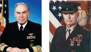Image - CNO Admiral Frank B. Kelso, Jr. and CMC General Carl E. Mundy, Jr.