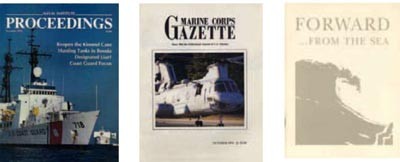 Image - Covers: Proceedings, Marine Corps Gazette, and Forwar...from the sea