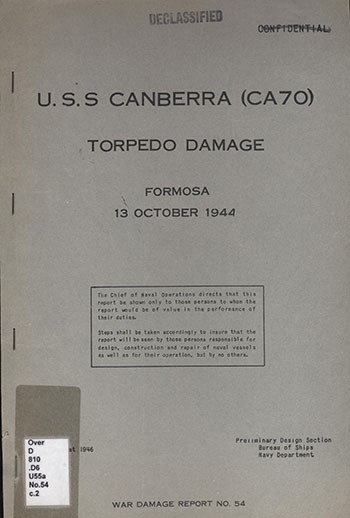 Cover of War Damage Report No. 54.