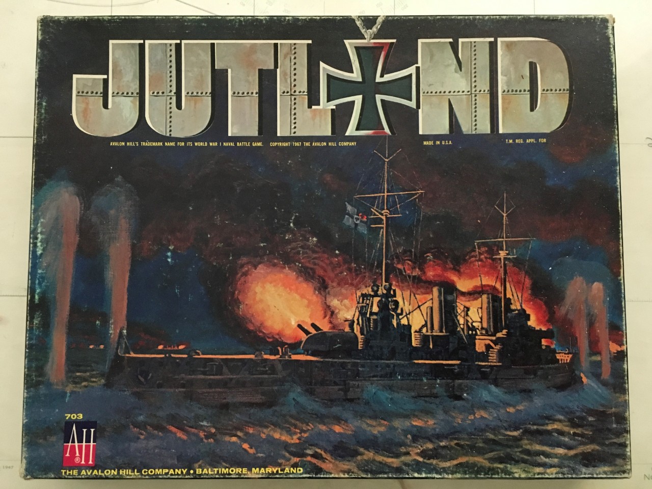 JPEG photo of the board game cover for Jutland: British Grand Fleet vs German Fleet, May 1916