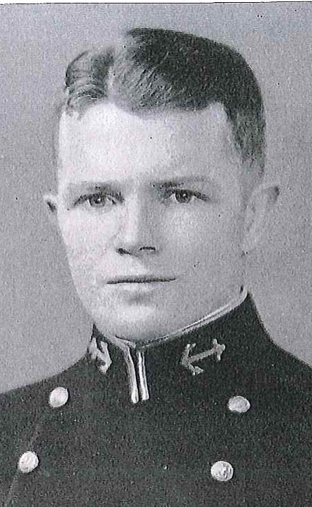 Photo of Captain George W. Ashford copied from page 285 of the 1929 edition of the U.S. Naval Academy yearbook 'Lucky Bag'.