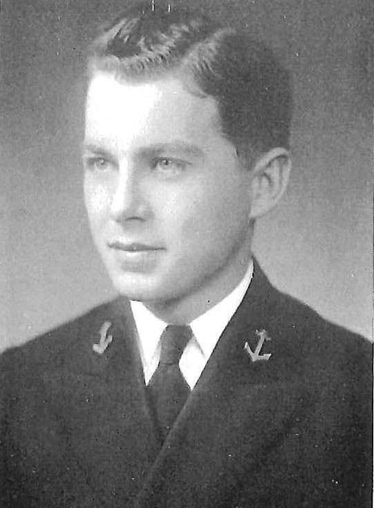 Photo of Captain John J. Becker copied from page 206 of the 1935 edition of the U.S. Naval Academy yearbook 'Lucky Bag'.